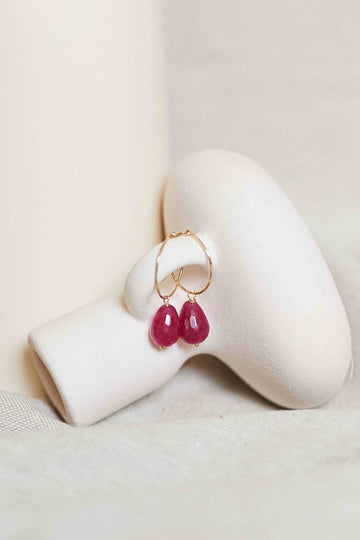 charm cuarzo rosa de Adalia Concept oro de 18 quilates