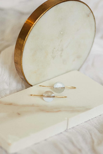 Pendientes oval bicolor Adalia Concept oro de 18 quilates