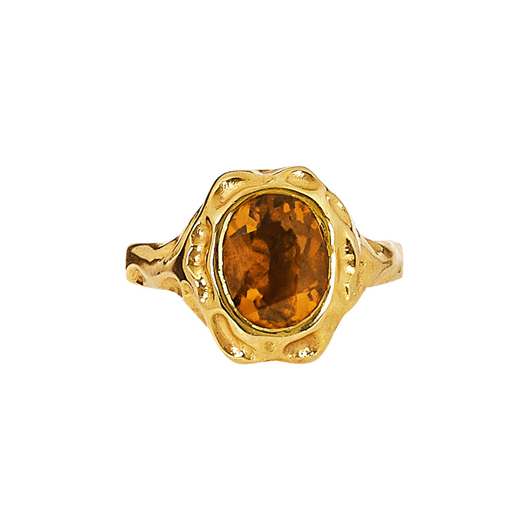 Anillo Matira Adalia Concept Citrino Plata