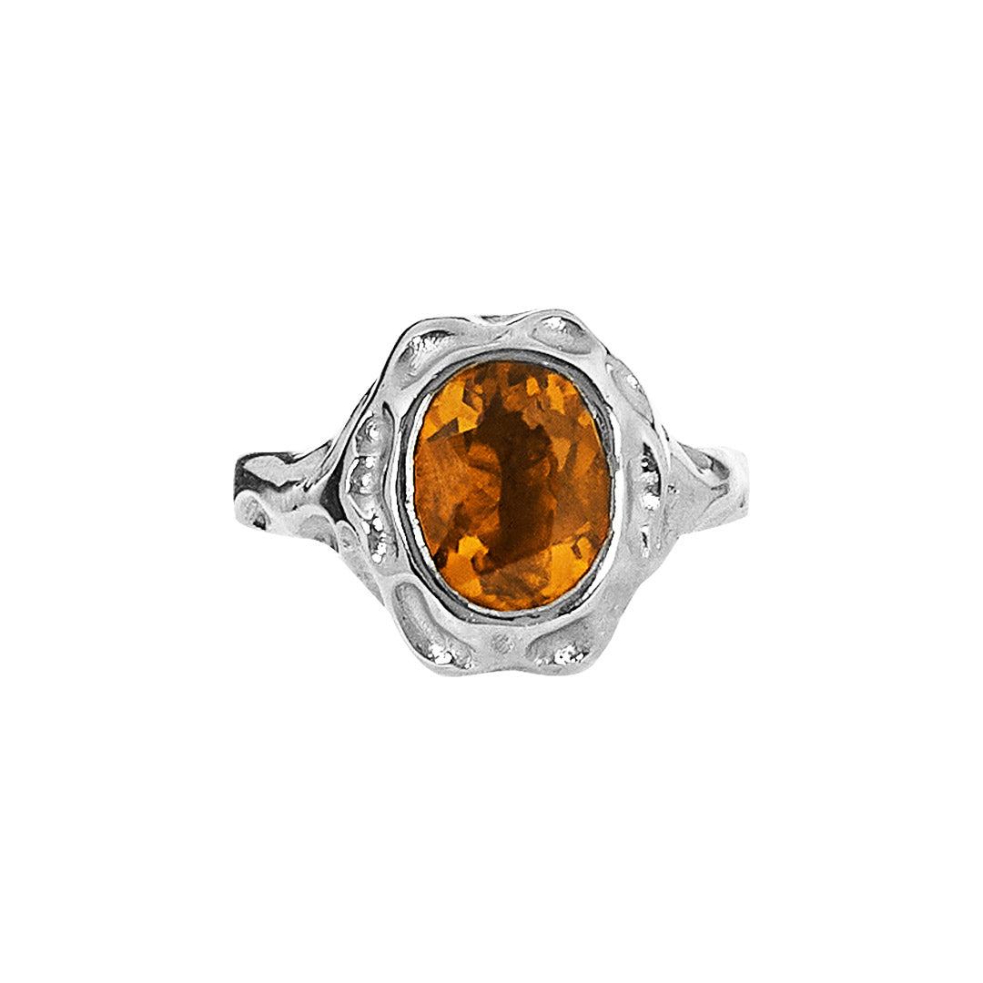 Anillo Matira Adalia Concept Citrino Plata